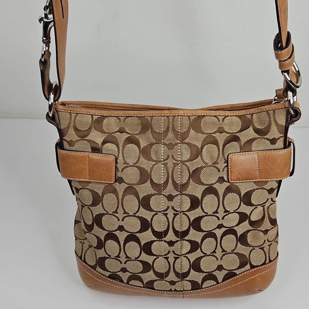 Authentic Coach Monogram Leather SOHO Crossbody Shoulder Bag - Picture 7 of 15
